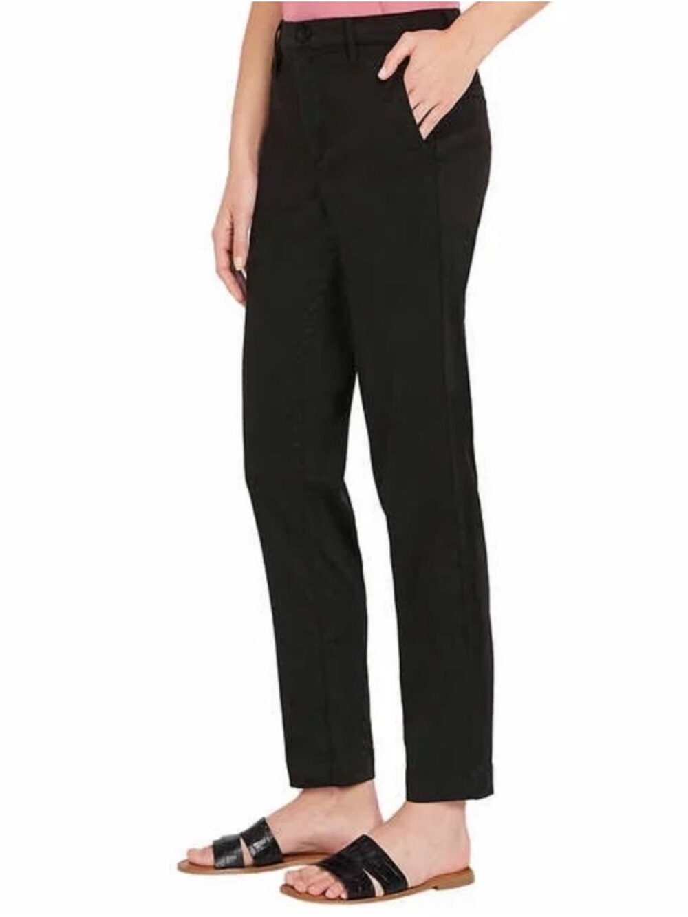 Nautica Tencel Black Ankle Trouser Women's Size 14 / 34 NEW with Tags